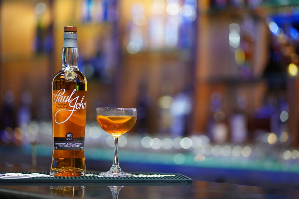 A Manhatthan cocktail