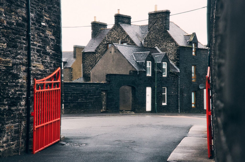 The entrance to Old Pulteney Distillery
