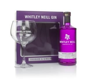 Whitley Neill Rhubarb & Ginger Gin Gift Pack with Glass - Master of Malt