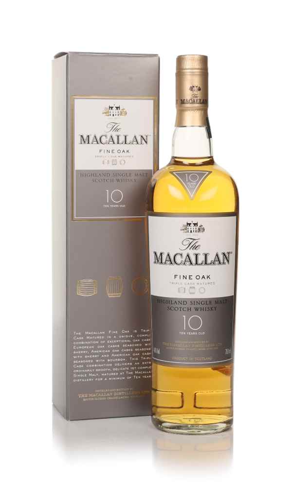 The Macallan Fine Oak Single Malt Scotch Whisky 10 years old