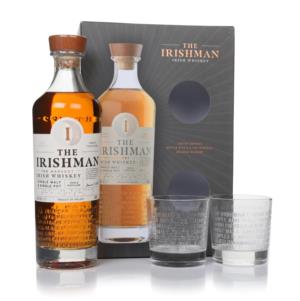 The Irishman The Harvest Gift Set with 2x Glasses Whiskey 70cl